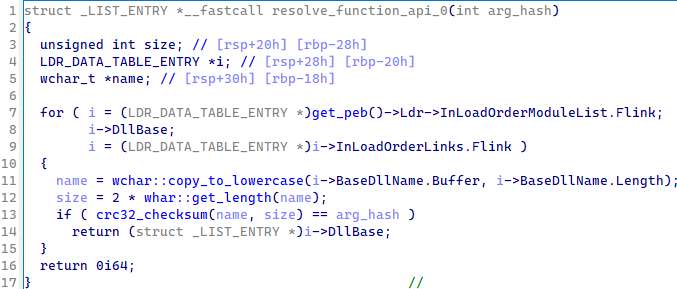 Figure 4: DLL dynamic loading function